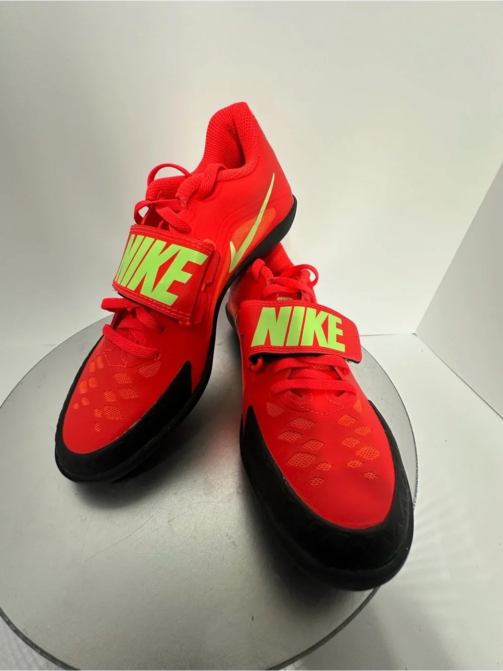 Nike Red and Neon Green Athletic Strap Sneakers size 5